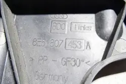 Linke hintere Stoßstangenführung AUDI A4 8E5807453A