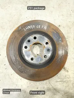 Disque de frein avant OEM 84714265 pour Corvette C8 2021