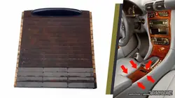 Mercedes W203 Store Console Centrale Bois OEM
