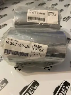 Tampa de escape BMW OEM 7610636 Cromo 70mm