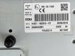 Lector Radio Navegación Ford Fiesta MK8 2019 H1BT-18C815-VT