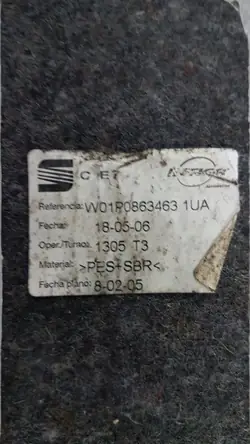 SEAT LEON II 06R Kofferraumteppich - OEM Teil