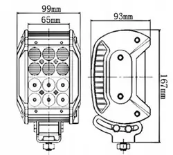 Painel LED Kamar LB0042 12x 1750Lm 36W