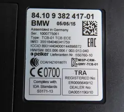 BMW Bluetooth-modul OEM 84109382417-01 för 3-serien F30