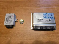 BMW X5 E53 3.0i ECU Kit DME 7519308 EWS3 Nyckel