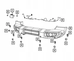 Parkeerhulpmodule OEM 04672768AE voor Jeep Gladiator