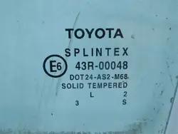 Vitre arrière gauche Toyota OEM 26353REFSXOW92QA