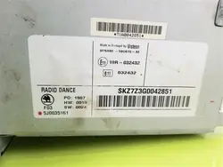 Radio CD Skoda OEM 5J0035161 REMI pour Roomster 2006-2015