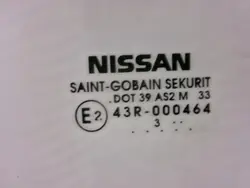 Nissan OE CADILAK-Bochnia-498747- Heck Rechts Karosserieglas