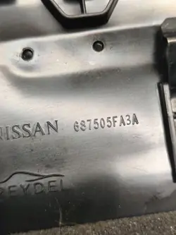 OEM 687505FA3A Nissan Micra V konsol luftintag