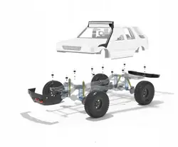 Kit de surélévation Opel Frontera A 25mm ZL590 4x4