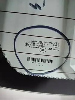 Vitre arrière OEM 000004 pour Mercedes W164 (2004-2012)
