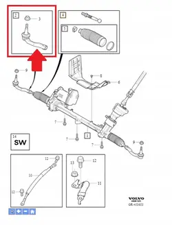 Barra de Direção Volvo OE