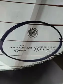 Vitre Arrière OEM 2045B pour Alfa Romeo Giulietta