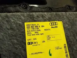 Audi Q8 E-tron S Bagageutrymmesmatta OEM 4K4863880A