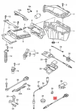 AUDI A6 C7 3.0 TFSI Sonde Lambda Fil 06E906265AJ