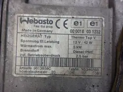 Webasto parkeringsvärmare OEM 1K0815065AF Touran