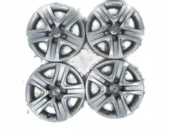 4× Coprimozzi Opel OE Original 17" Argento