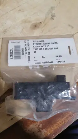 Bestuurders venster schakelpaneel Kia Picanto II