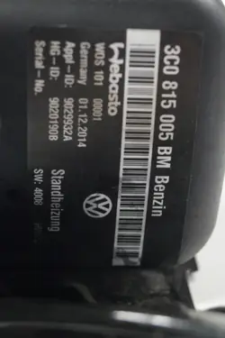 Webasto-verwarming OEM 3C0815005AP voor VW Passat CC B7