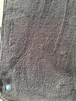 Tappeto posteriore sinistro nero Mercedes W116 SE