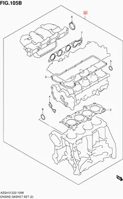 Cilinderkop Pakking OEM 1140064841 voor Suzuki Swift 1.2