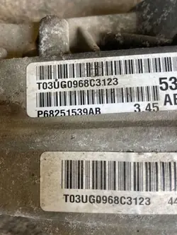 Diferencial trasero Dodge Durango P68251539AB