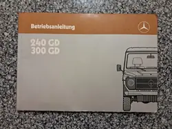 Manual de Propietario Mercedes 300GD - OEM 300GD