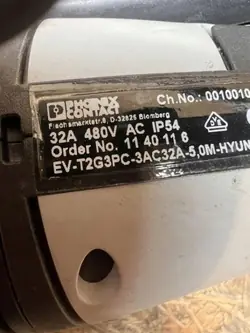 EVT2G3PC3AC32A5 Acculaderkabel voor Hyundai Ioniq