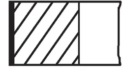 Jeu de segments de piston Mahle OEM 012 21 N0 - Occasion