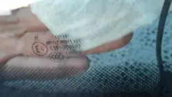 VW Caddy 2K7 OEM vindruta med sensor och kamera