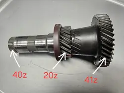 Arbre d'entrée N2 avec engrenages 02E DQ250 DSG VW AUDI