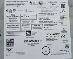 Lector navegación MIB3 OEM 3G5035820P para VW Tiguan II