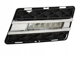 Rejilla de parachoques delantera izquierda Halógena Cromo LED DRL Mercedes GLK