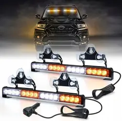 2X Lampe d'Avertissement 43CM 26 Modes 32 LEDs H7