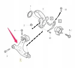 Volvo OE 31277462 Bras de Suspension