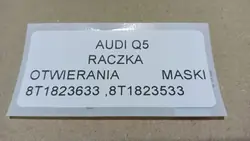 Motorhaubenöffnungsgriff Audi Q5 OEM 80C823633B