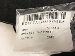 Prateleira de bagageira BMW X1 (E84) OEM M1071956 usado