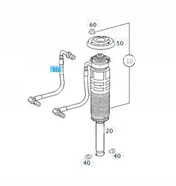 ABC-Systemschlauch OEM A2209970352 für Mercedes