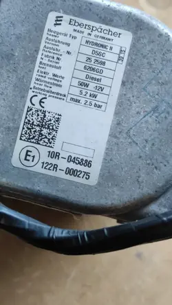 Webasto Eberspaecher Hydronic II D5WSC 252598 Käytetty