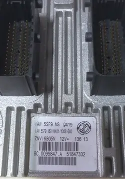 Computador ECU Fiat 500 51847332 IAW55SF9.MS