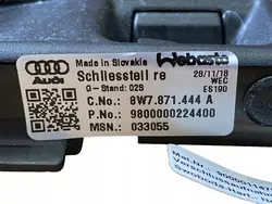 Serrure de toit droit Audi A5 8W Cabrio OEM QBG 8W7871444A