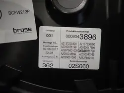 Isolamento Porta Dianteira Esquerda OEM A2137230700 Mercedes