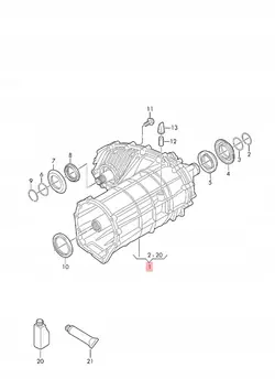 VW Touareg 7P Boîte de transfert NMU 0BU341011Q