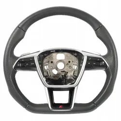 Audi A6 C8 S-Line Stuur OEM 4K0419091BE Zwart Leer