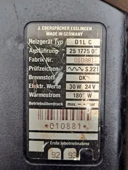 84178403 P05 Webasto Air Top Evo 2000 Värme