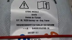Airbag siège droit OEM S26279630 pour Dacia Sandero III