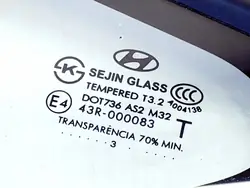 OEM 878102S000 Vänster bakruta för Hyundai ix35