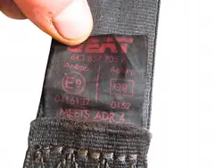 SEAT 6K3857705A Fram vänster säkerhetsbälte - Begagnad