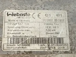 Chauffage Webasto OEM 4E0815069G pour Audi 4.13L Diesel